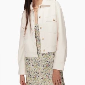 Aritzia Wilfred Autumn Shirt Jacket in Birch